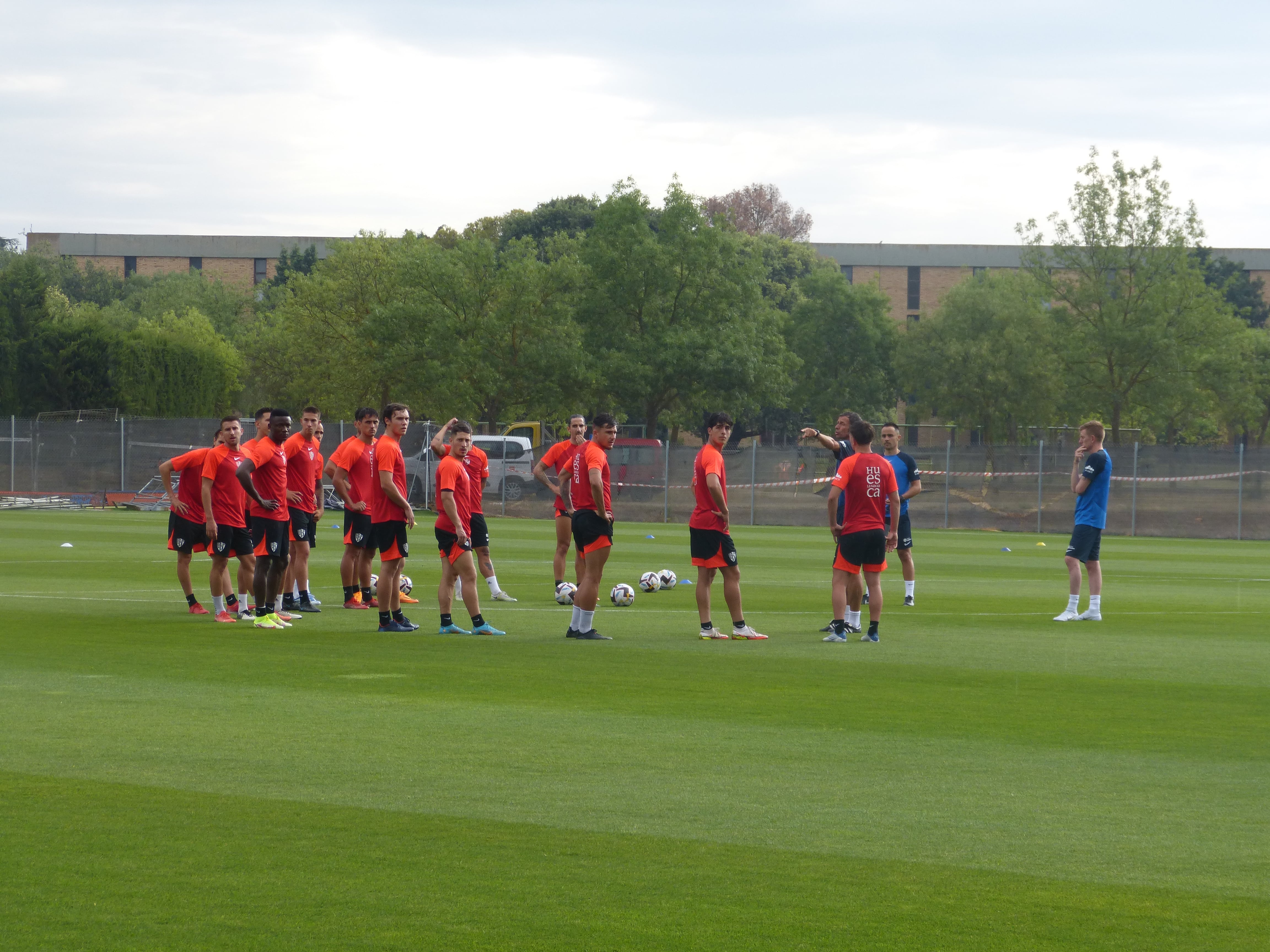 Primer entrenamiento de la temporada de la SD Huesca