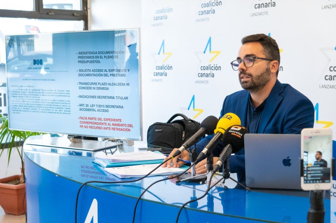 Echedey Eugenio, portavoz de CC en el Ayuntamiento de Arrecife. 