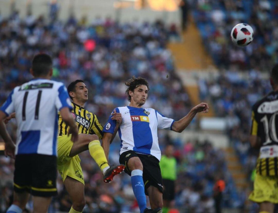 Fran Miranda, ante Barakaldo, en el Rico Pérez