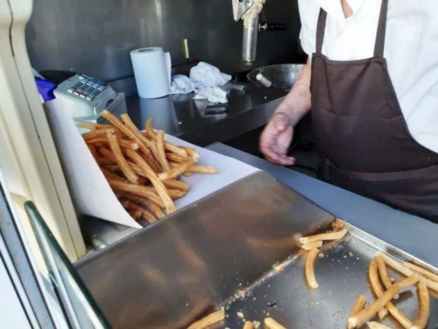 Papelón de churros de La Plata bien despachao