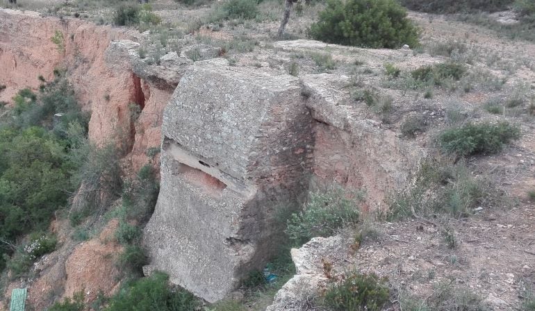 Bunker en la línea Puig- Carassols