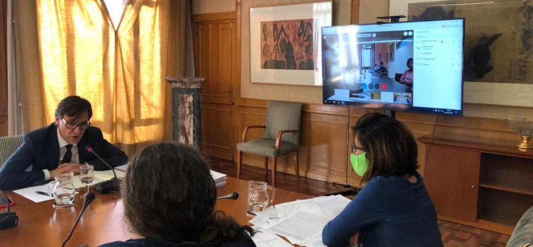 El ministro de Sanidad, Salvador Illa, se reúne con consejeros de CCAA para estudiar la desescalada