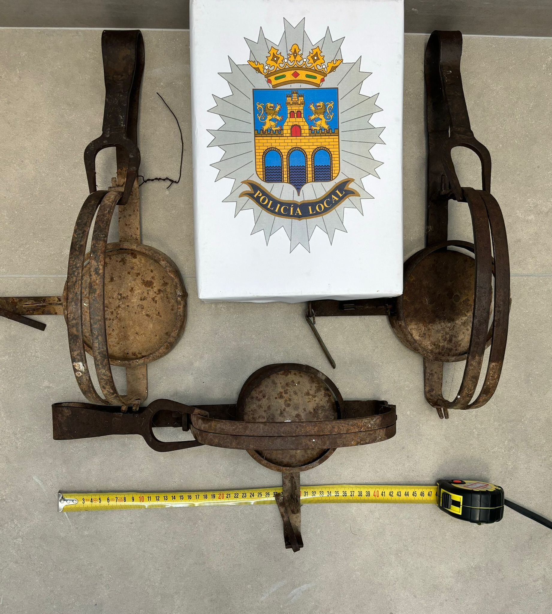 Cepos retirados por la Policía Local de Aranda