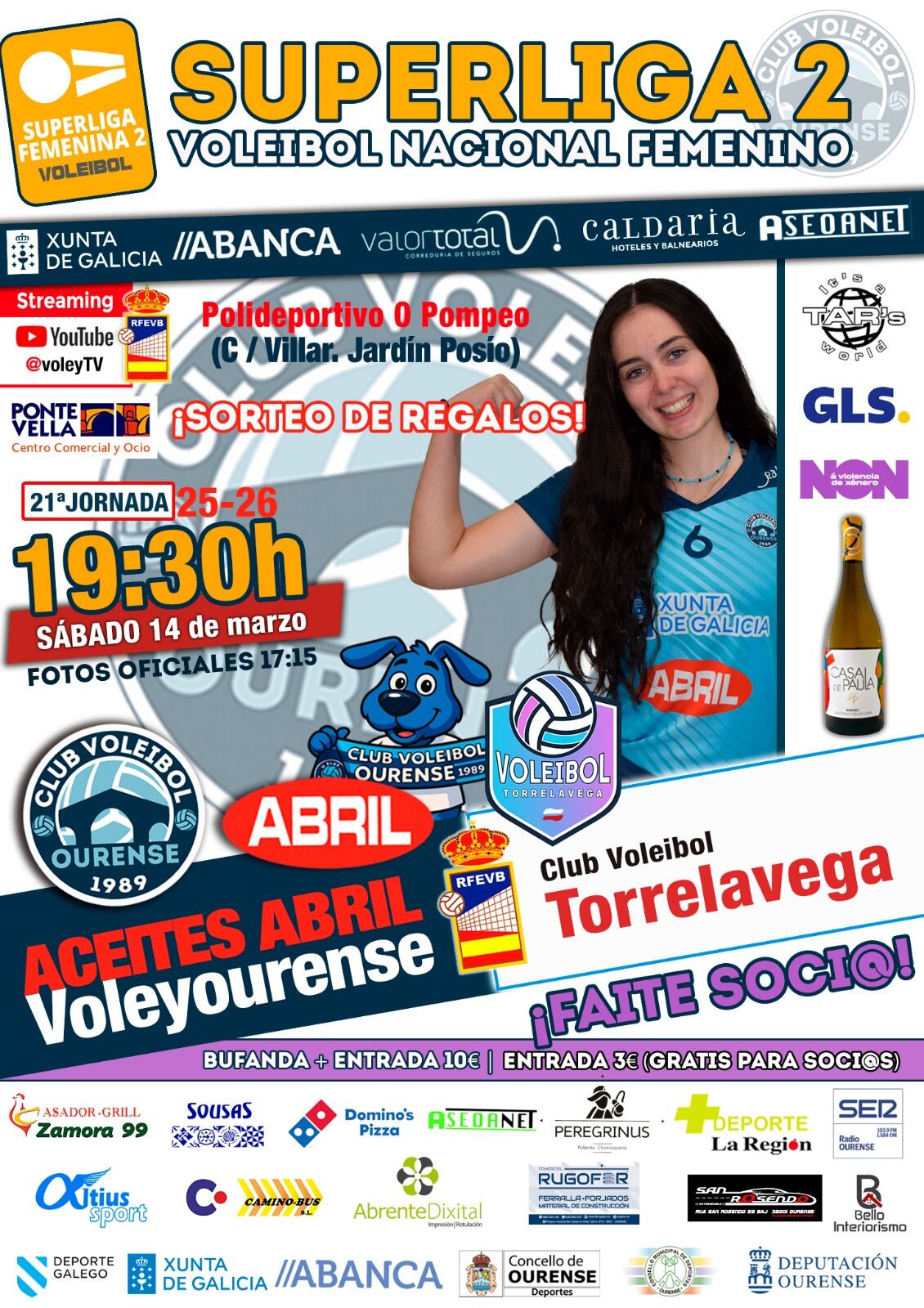 Voleyourense disputará su último partido en casa