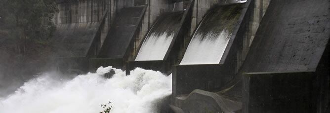 Imagen de la presa de la localidad pontevedresa de Caldas de Reis