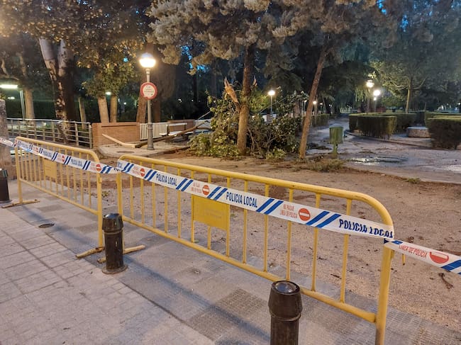 Incidencias de la tormenta en Huesca