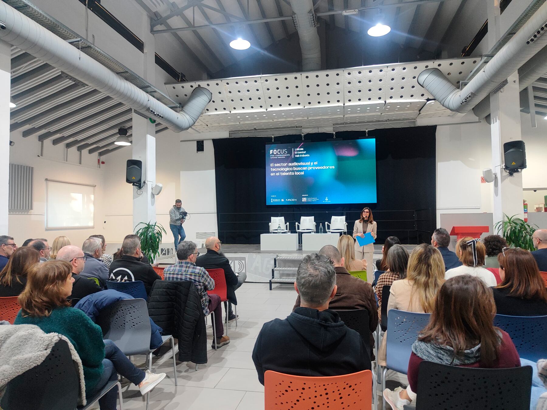 Imagen general de la Sala Àgora durante la novena de edición del Focus Pyme y Emprendimiento