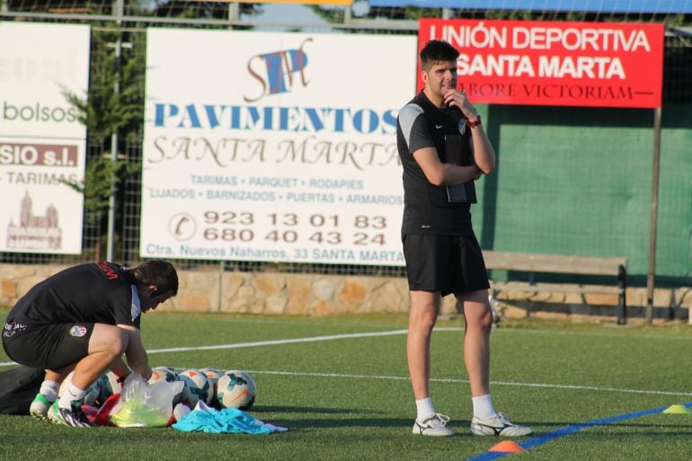 El técnico trastormesino, en el San Casto.