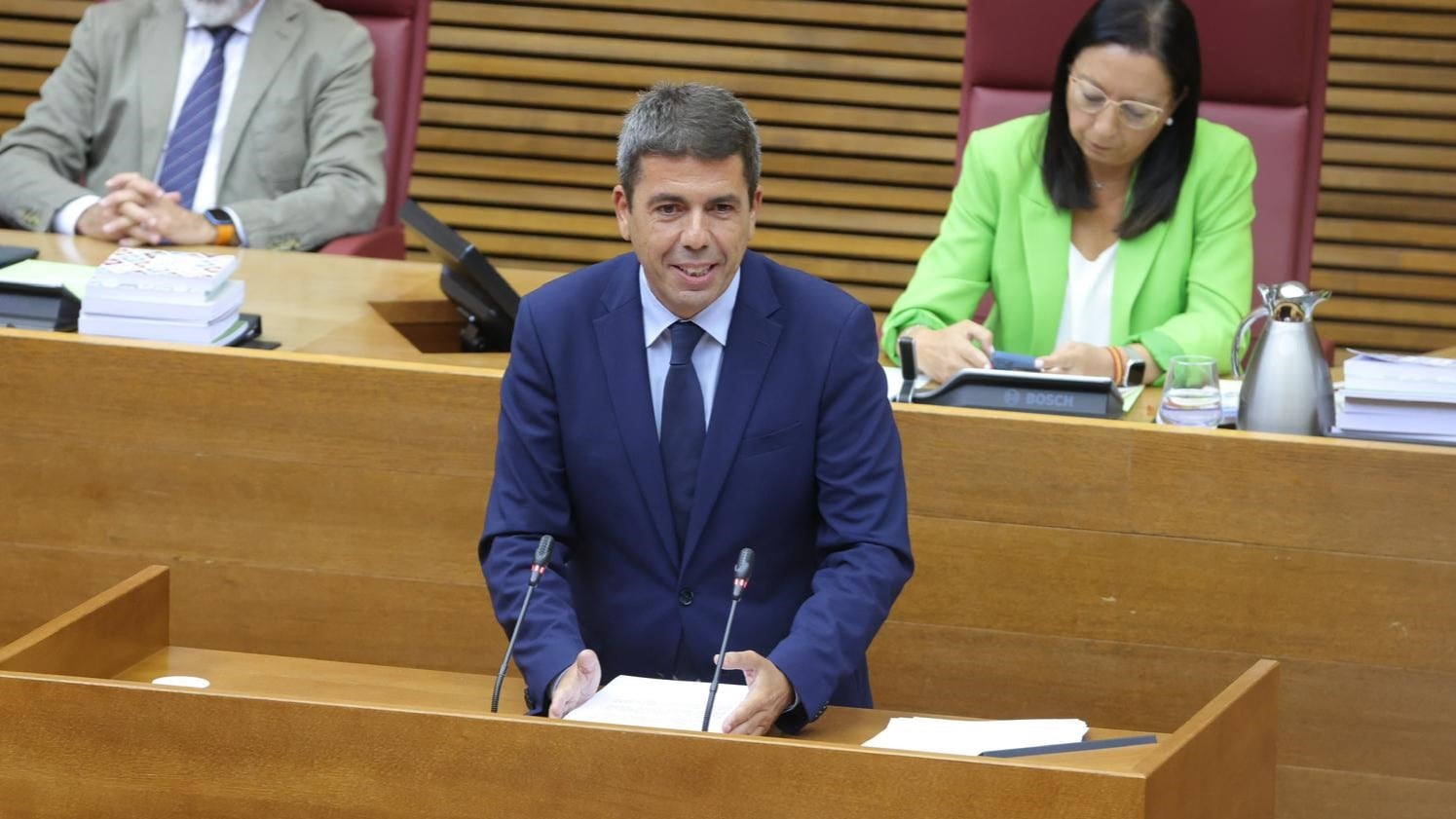 Carlos Mazón, presidente de la Generalitat, en el debate sobre el estado de la Comunitat Valenciana