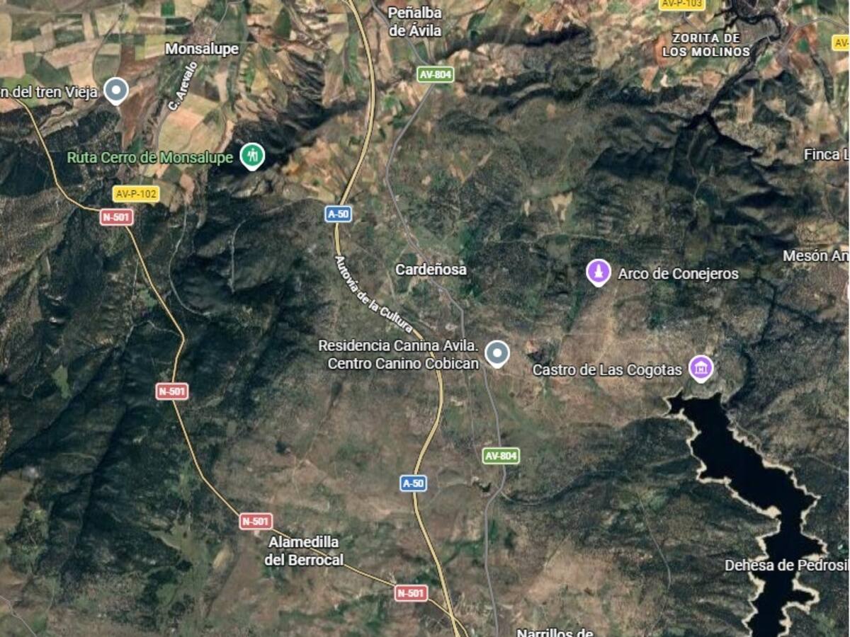 Fallece un ciclista en un accidente en Cardeñosa (Ávila)