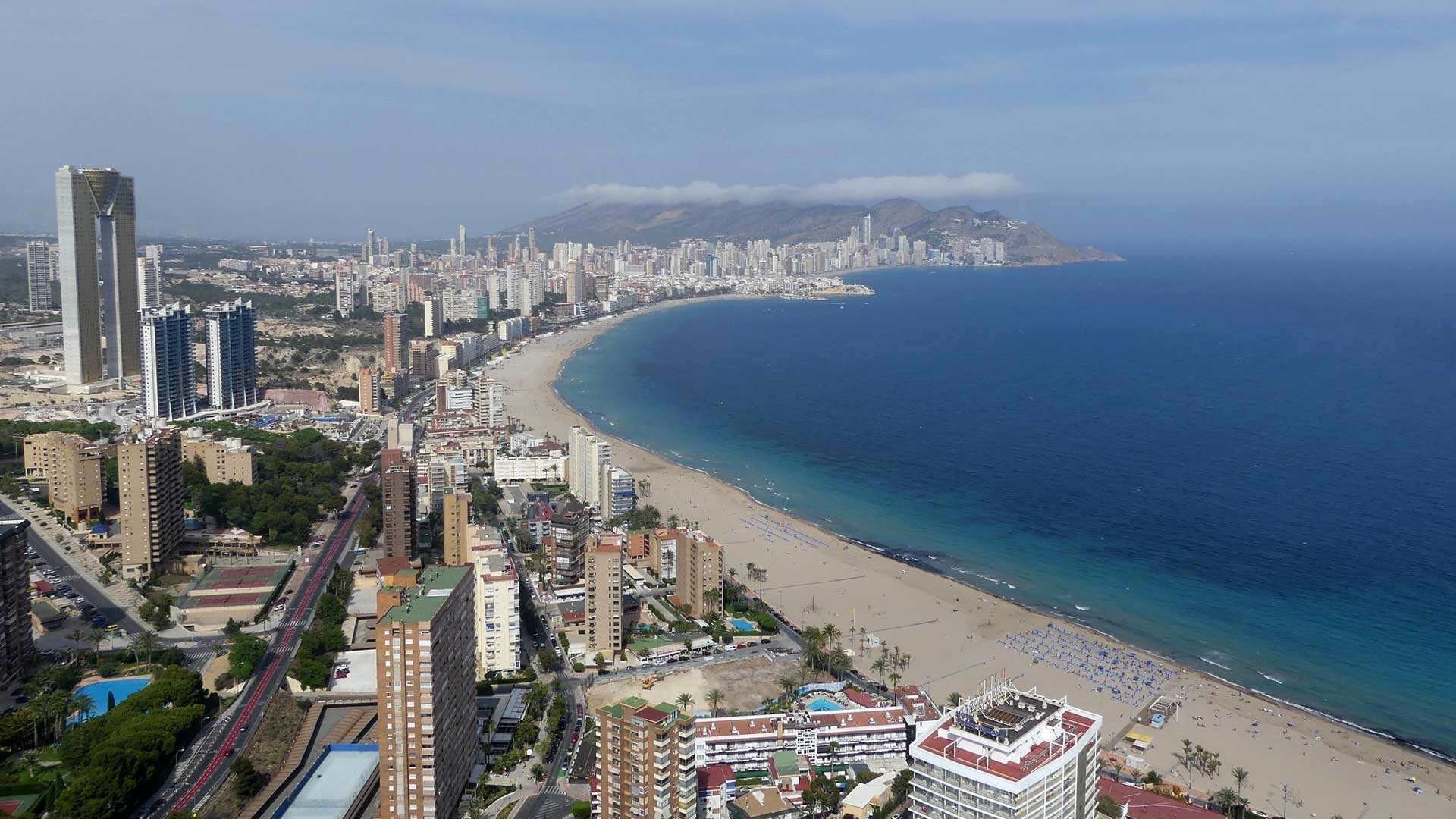 Vista aérea de Benidorm