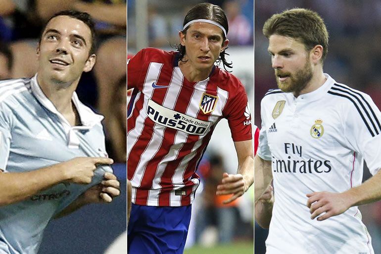 Iago Aspas, Filipe Luis e Illarramendi