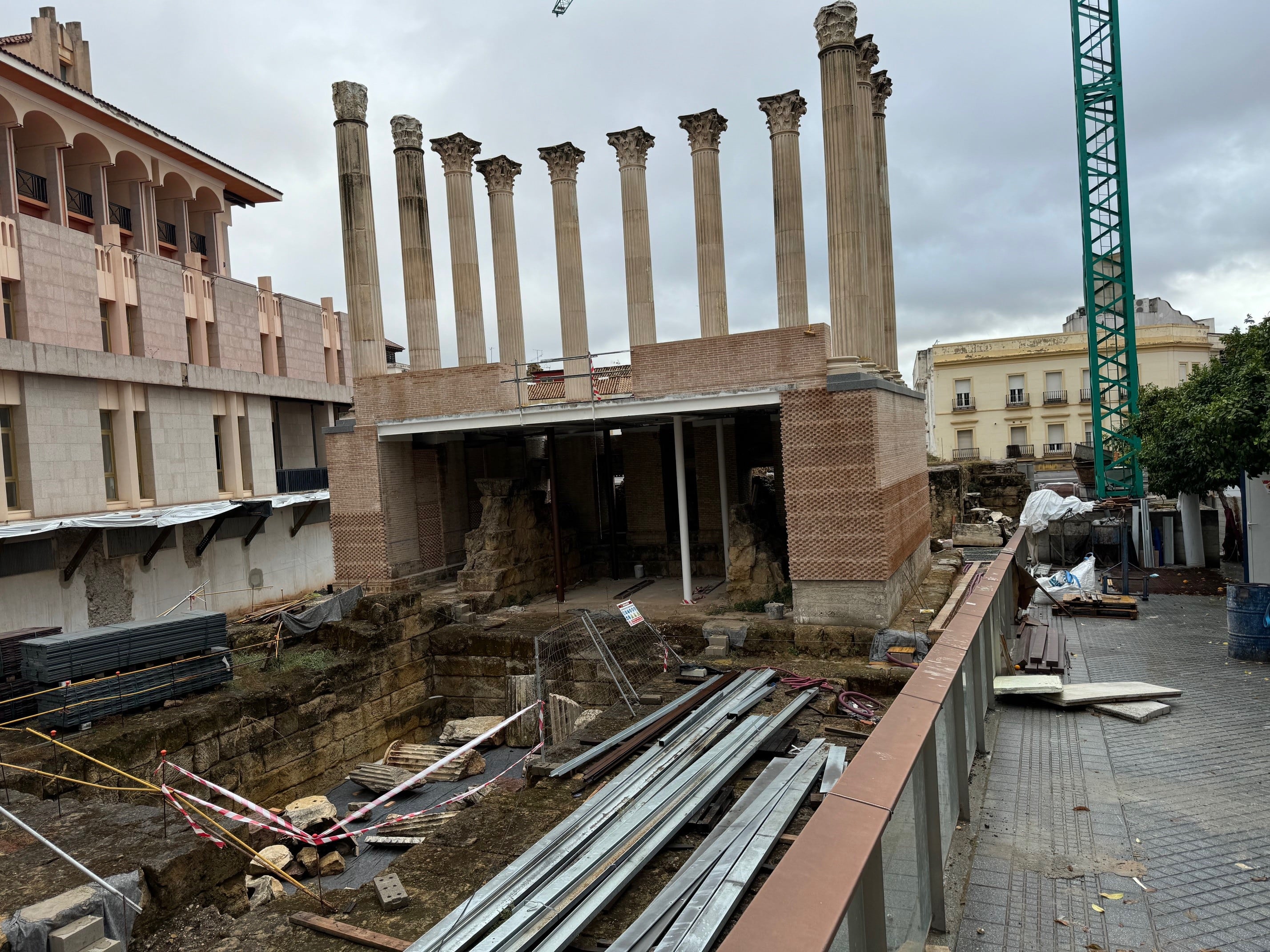 Templo Romano de Córdoba en obras