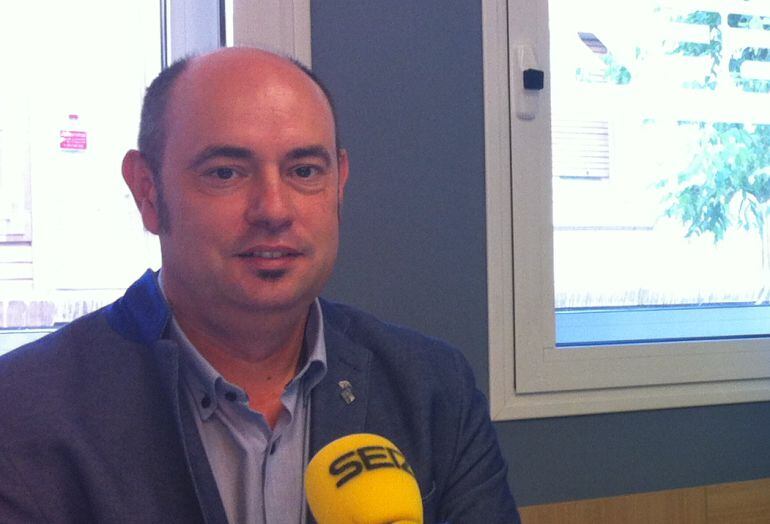 Jordi Ignasi Vidal, als estudis de Ràdio Lleida