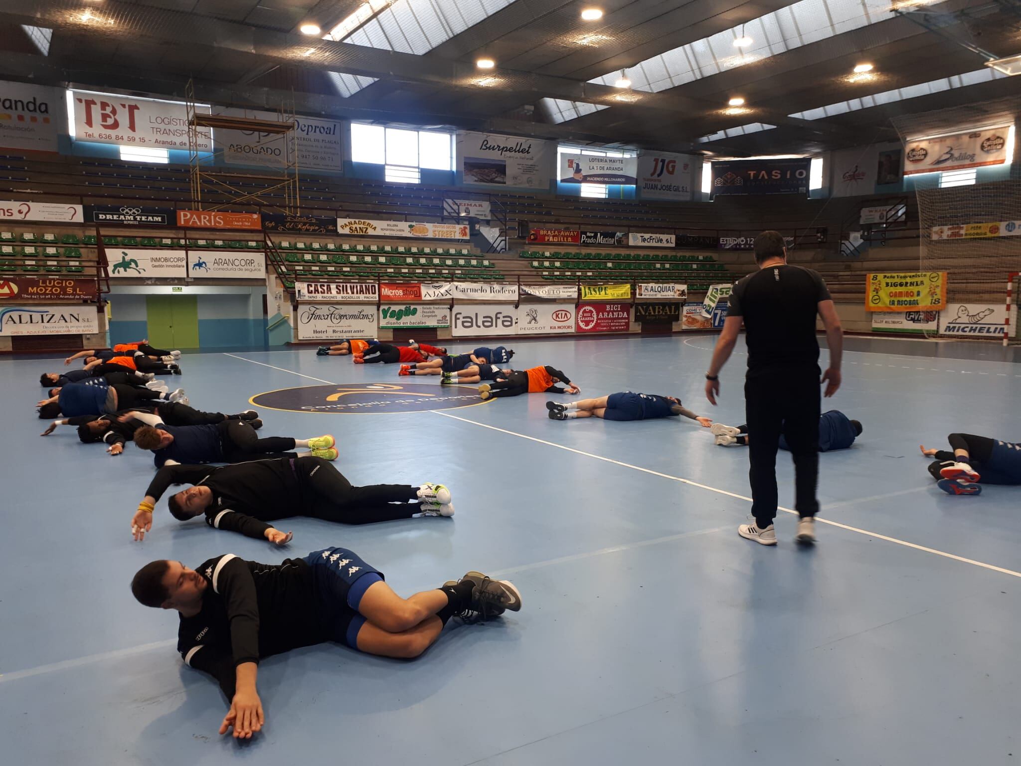 Una sesión de trabajo del Tubos Aranda en el Príncipe de Asturias