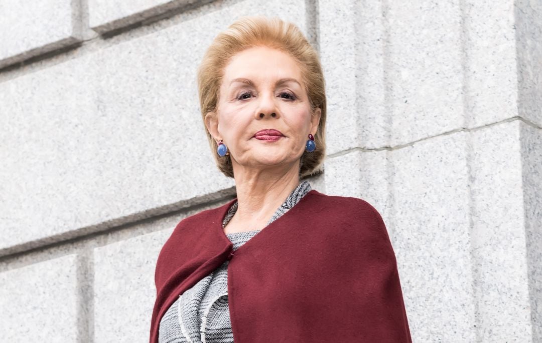 Carolina Herrera en la Semana de la Moda de Nueva York en febrero 2019. 