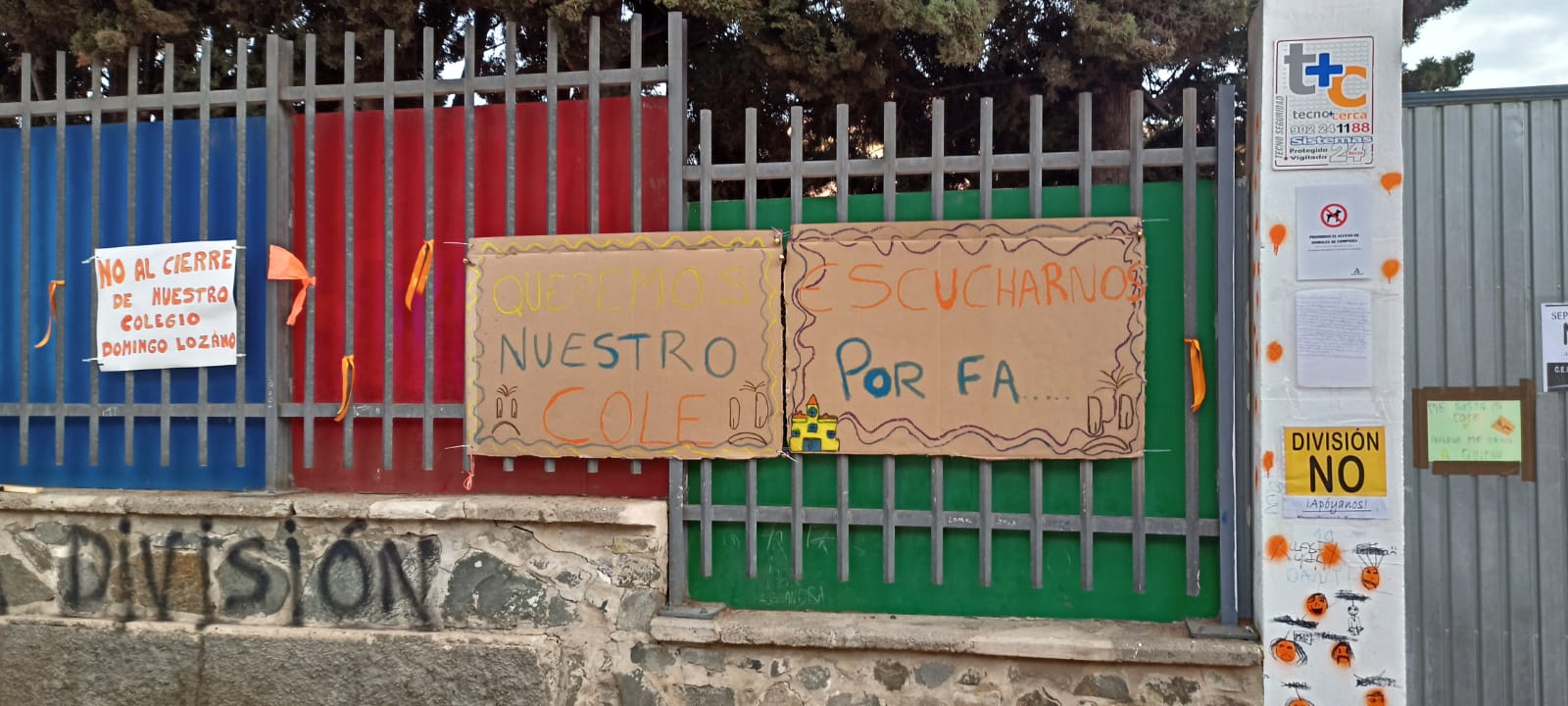 Protestas del CEIP Domingo Lozano