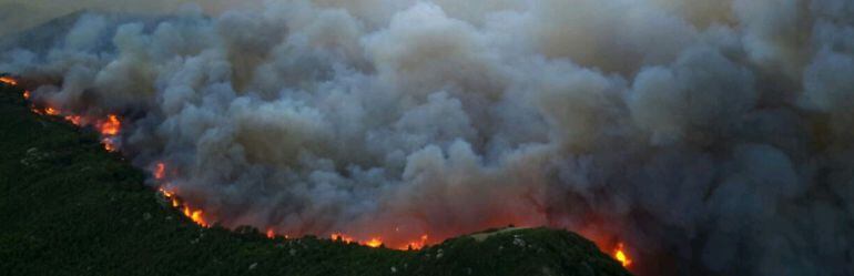 Imagen del incendio de Castanesa