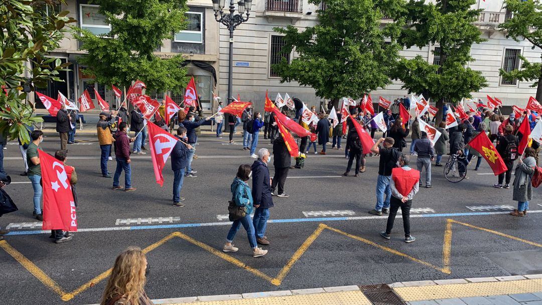 Concentración del Primero de Mayo de 2021.