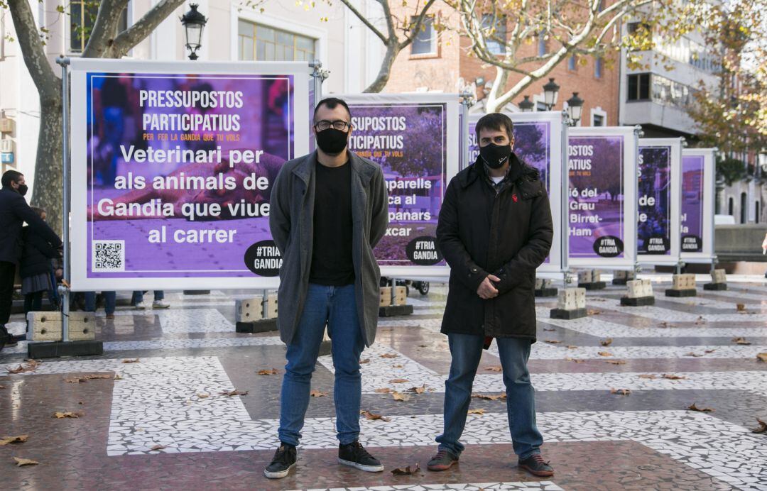 Exposición en el Passeig de las propuestas de los Presupuestos Participativos de Gandia 