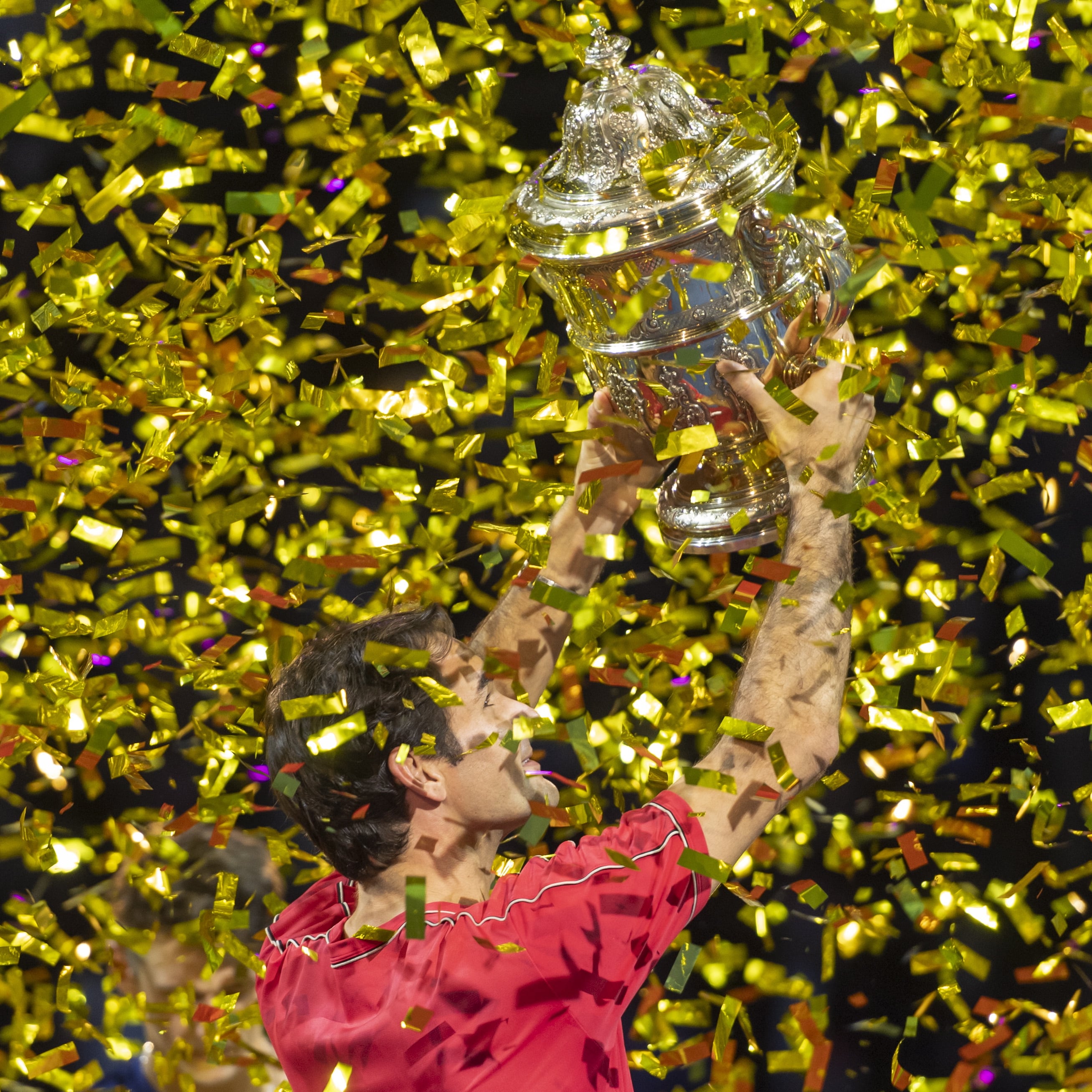 Roger Federer levantando un título EFE/EPA/GEORGIOS KEFALAS *** Local Caption *** 55582767