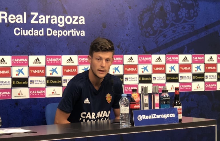 Marc Gual, durante su comparecencia en la sala de prensa de la Ciudad Deportiva