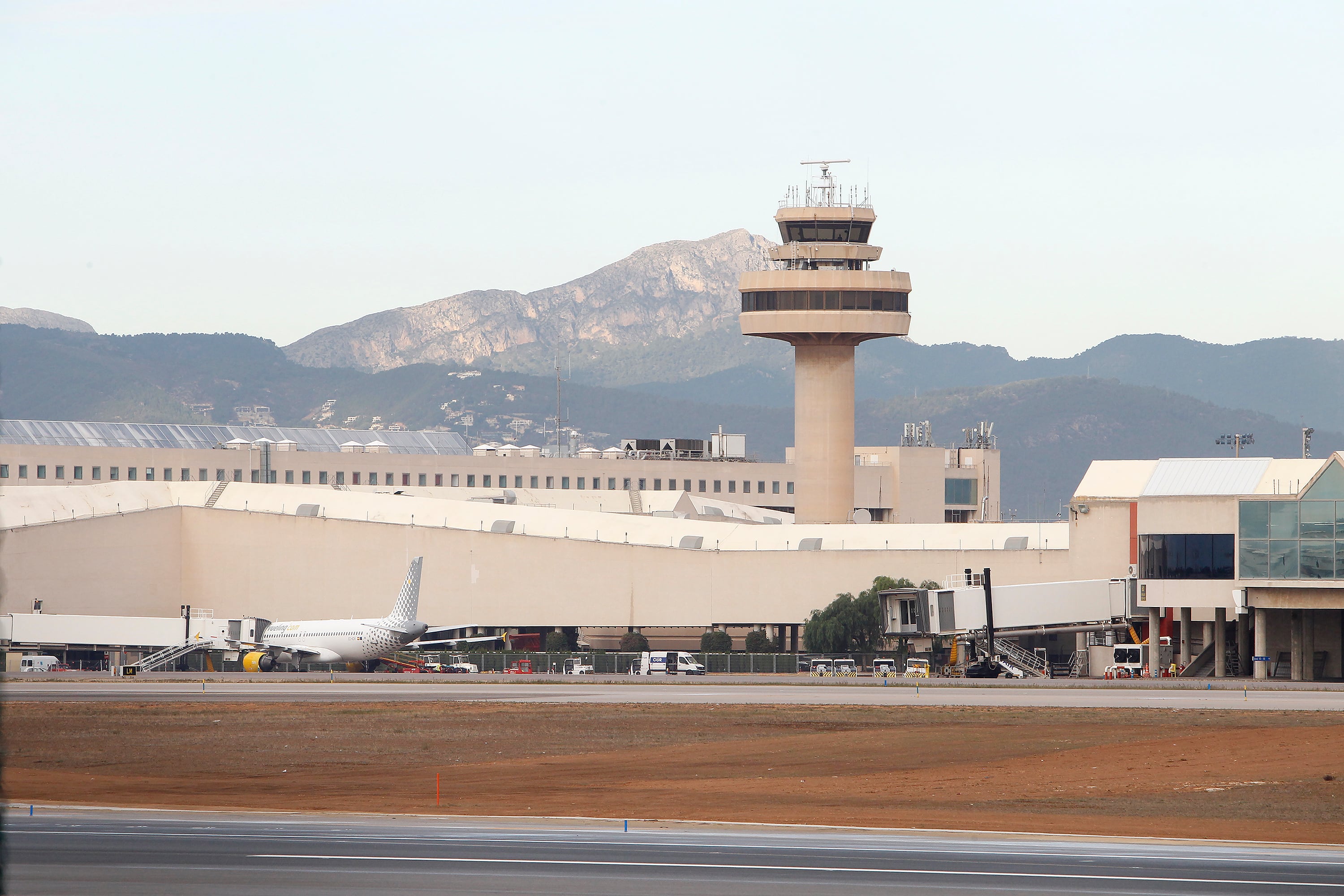 Vista general del aeropuerto de Palma, a 8 de noviembre de 2021, en Palma de Mallorca, Mallorca, Islas Baleares (España).