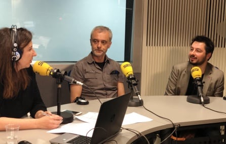 Puri Beltrán, Pedro Morales y Antonio Lucas (izq. a dcha)