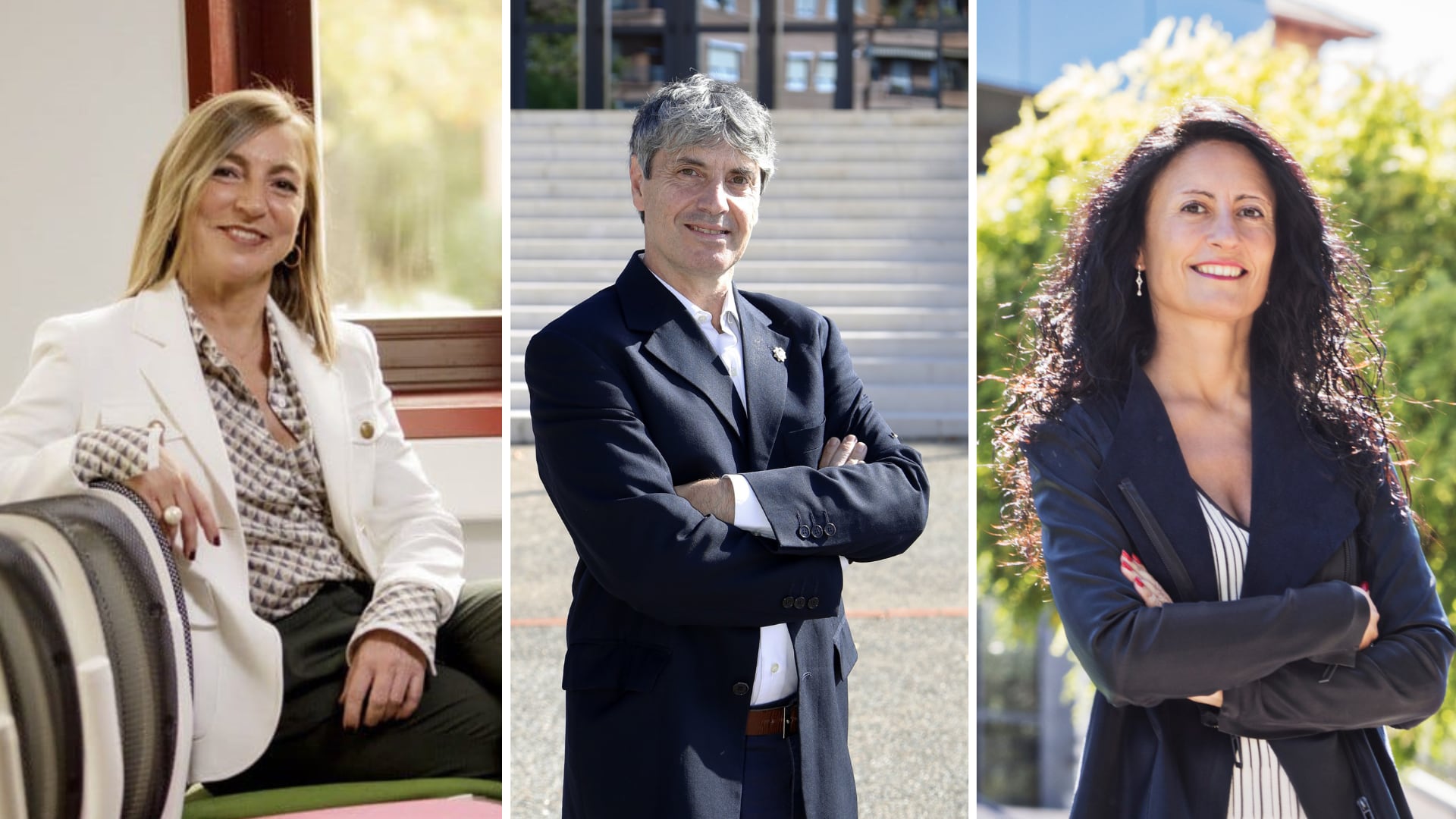 Eva Sanz, Emilio Jiménez y Sandra Peña, candidatos al rectorado de la UR