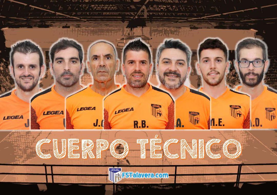 Cuerpo técnico Soliss Fútbol Sala Talavera
