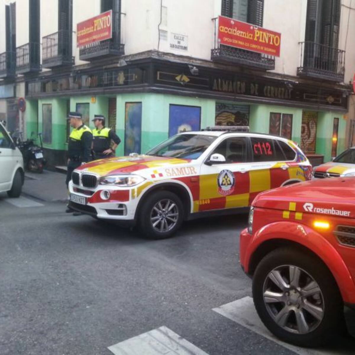 Un hombre muere tras ser arrollado por una hormigonera en Chueca