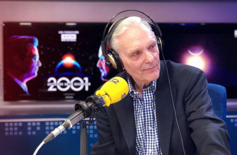 Keir Dullea, en los estudios de la Cadena SER.