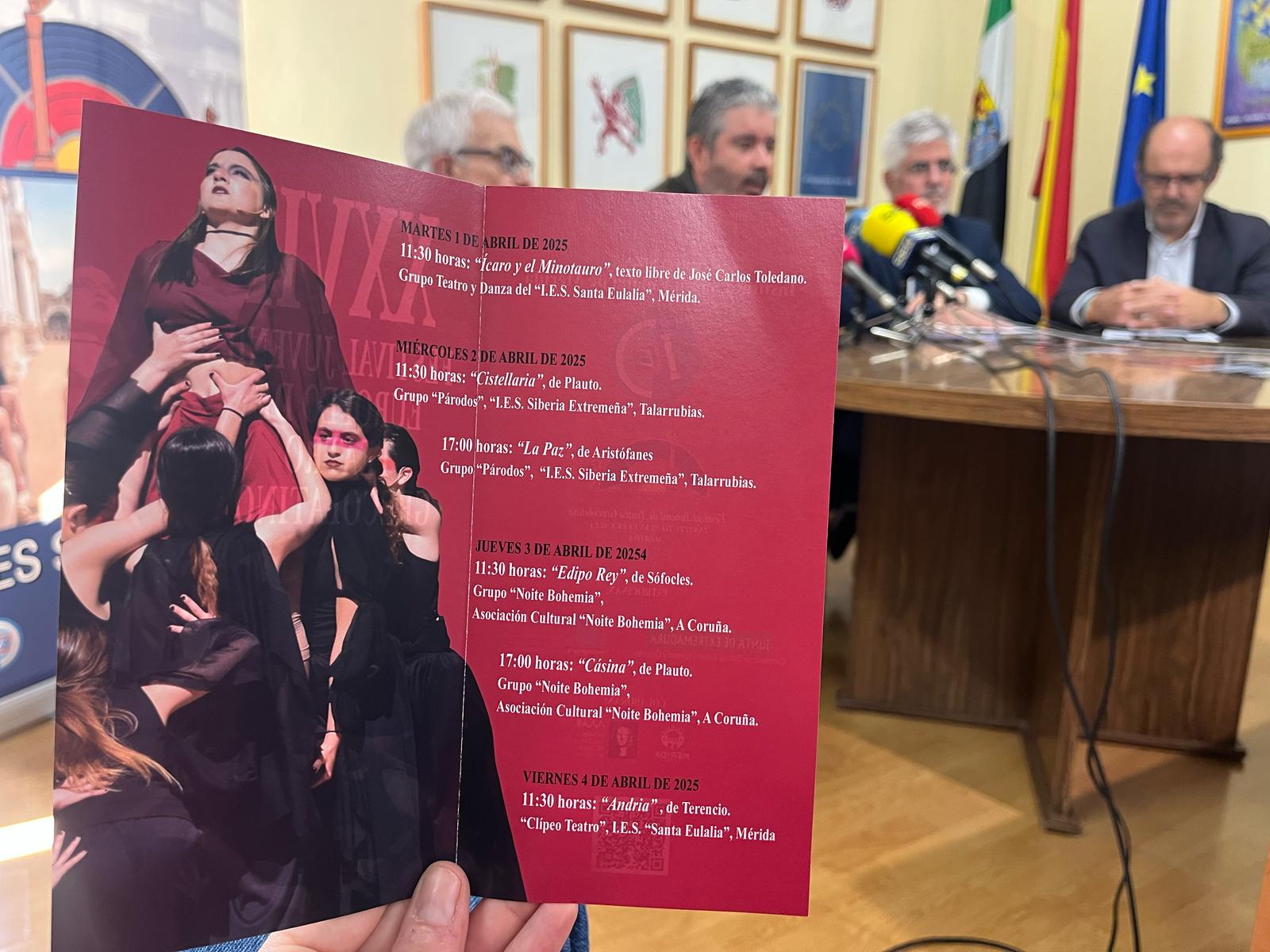 Presentación Festival Juvenil de Teatro Grecolatino del IES Santa Eulalia de Mérida
