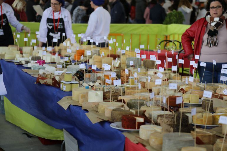 Algunos de los quesos que han participado en el concurso