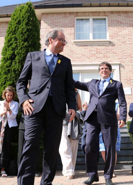 Carles Puigdemont y el president Quim Torra