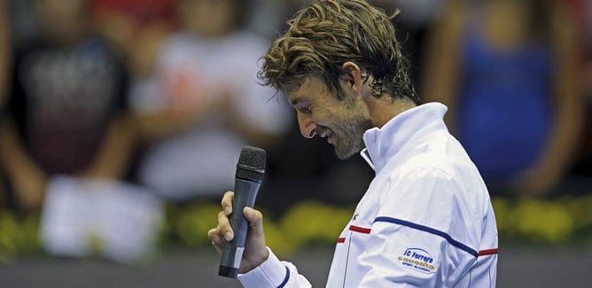 El jugador de Onteniente ha dicho adiós al tenis en activo en el Open Valencia