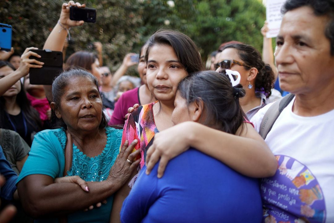 Imelda Cortez tras conocer su absolución el pasado lunes 