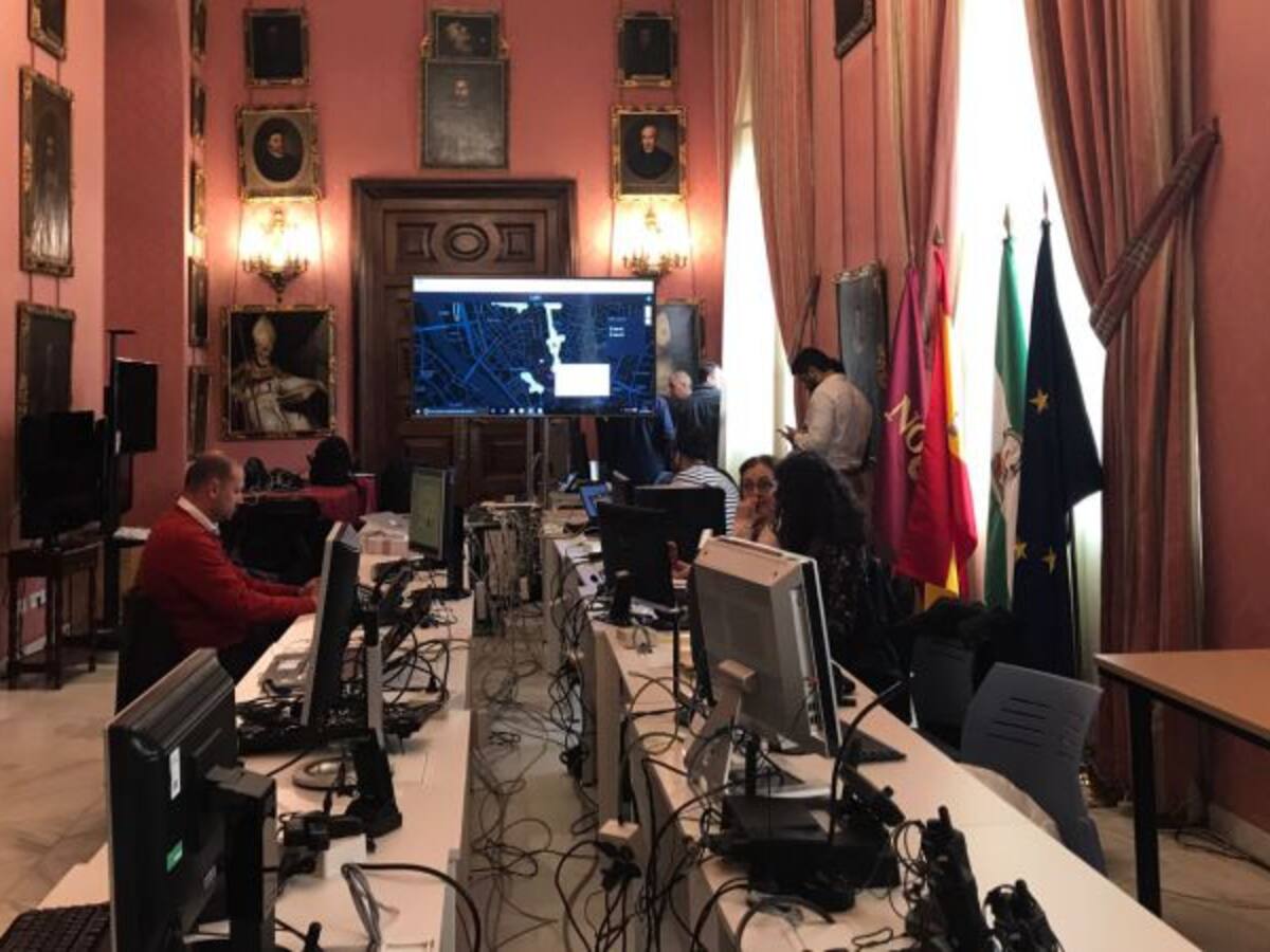 La sala de control de la Semana Santa