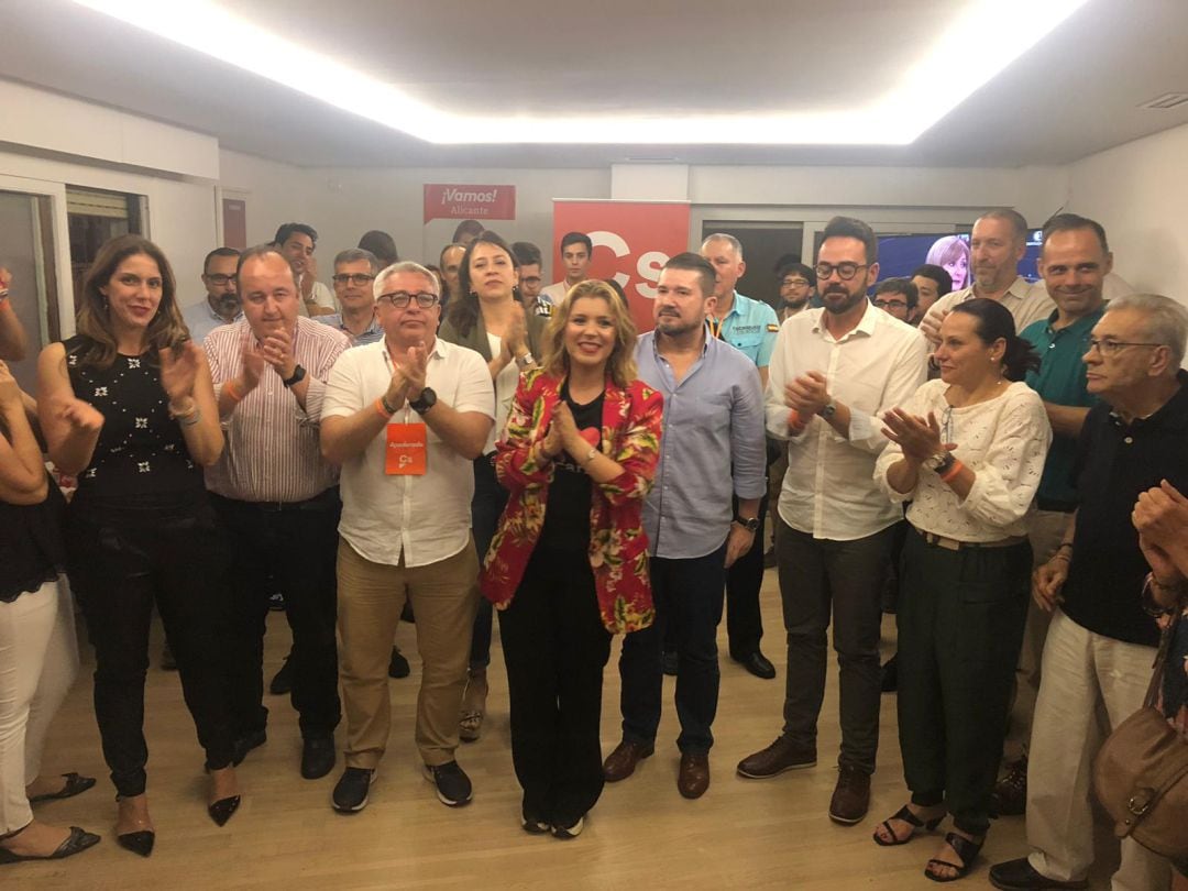 Ciudadanos celebra sus resultados durante la noche electoral