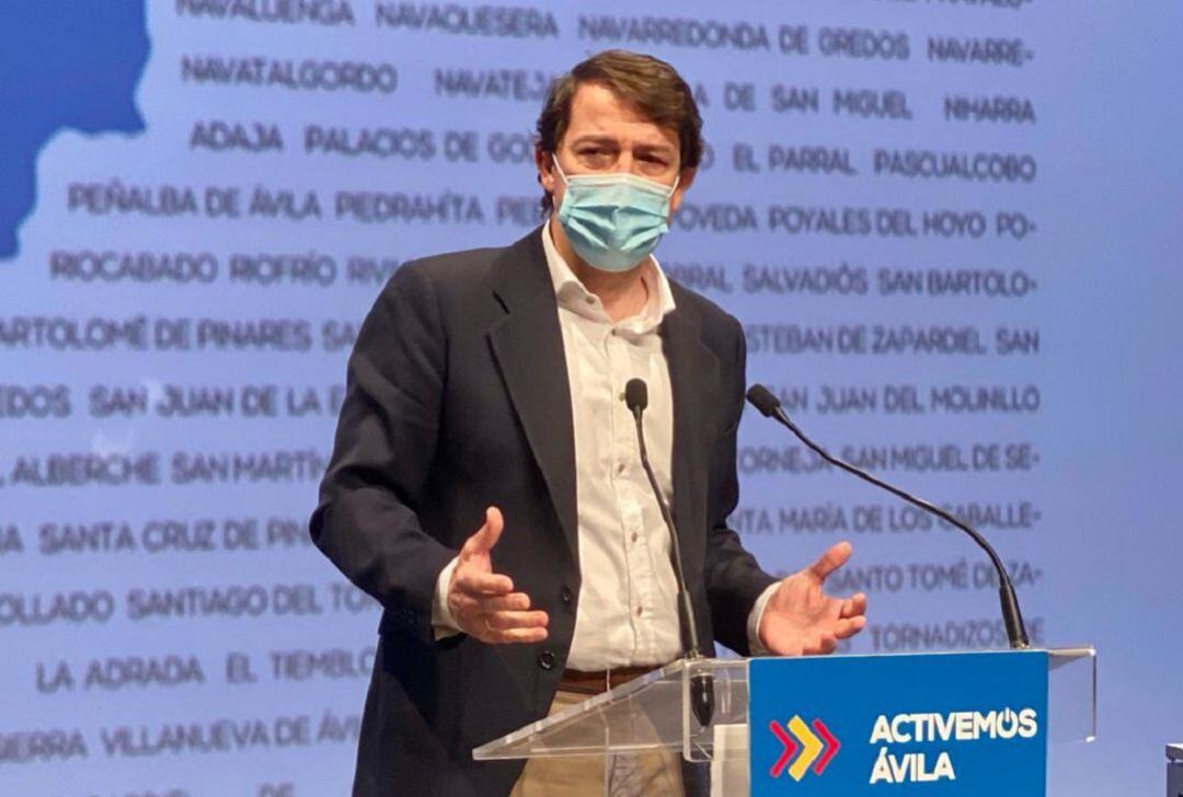 Alfonso Fernández Mañueco en Ávila