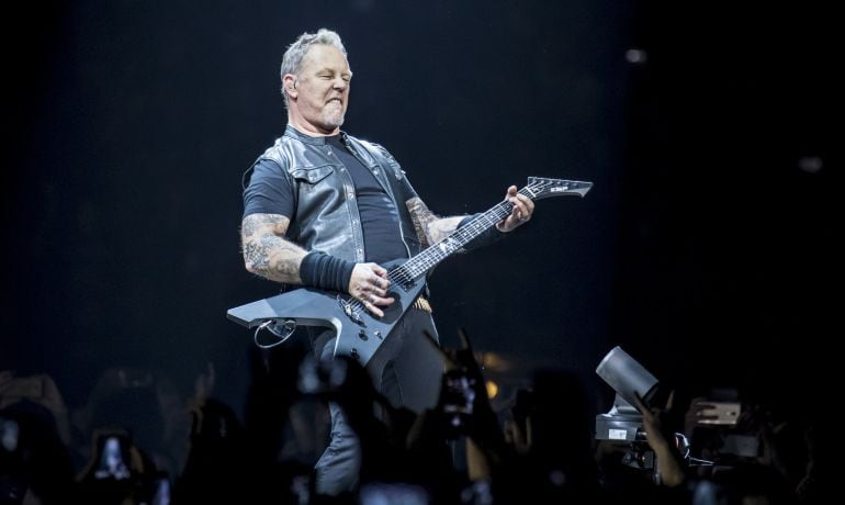 James Hetfield durante el concierto de Metallica en el Palau Sant Jordi