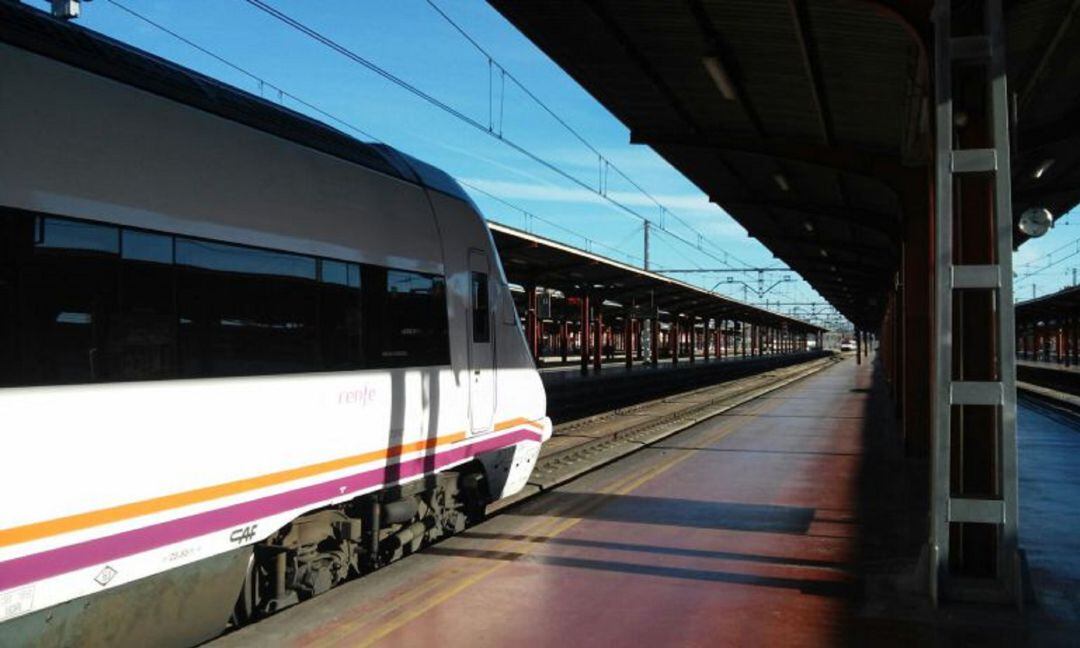 Andén de la estación de Chamartín, en Madrid