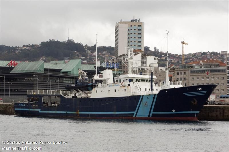 El buque de Vigilancia Aduanera Petrel I atracado en Vigo | marinetraffic.com