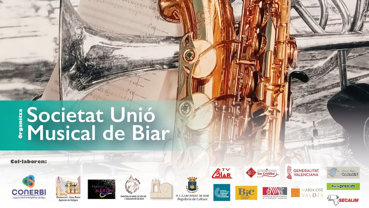 La Societat Unió Musical de Biar inicia el domingo los actos con motivo de Santa Cecilia