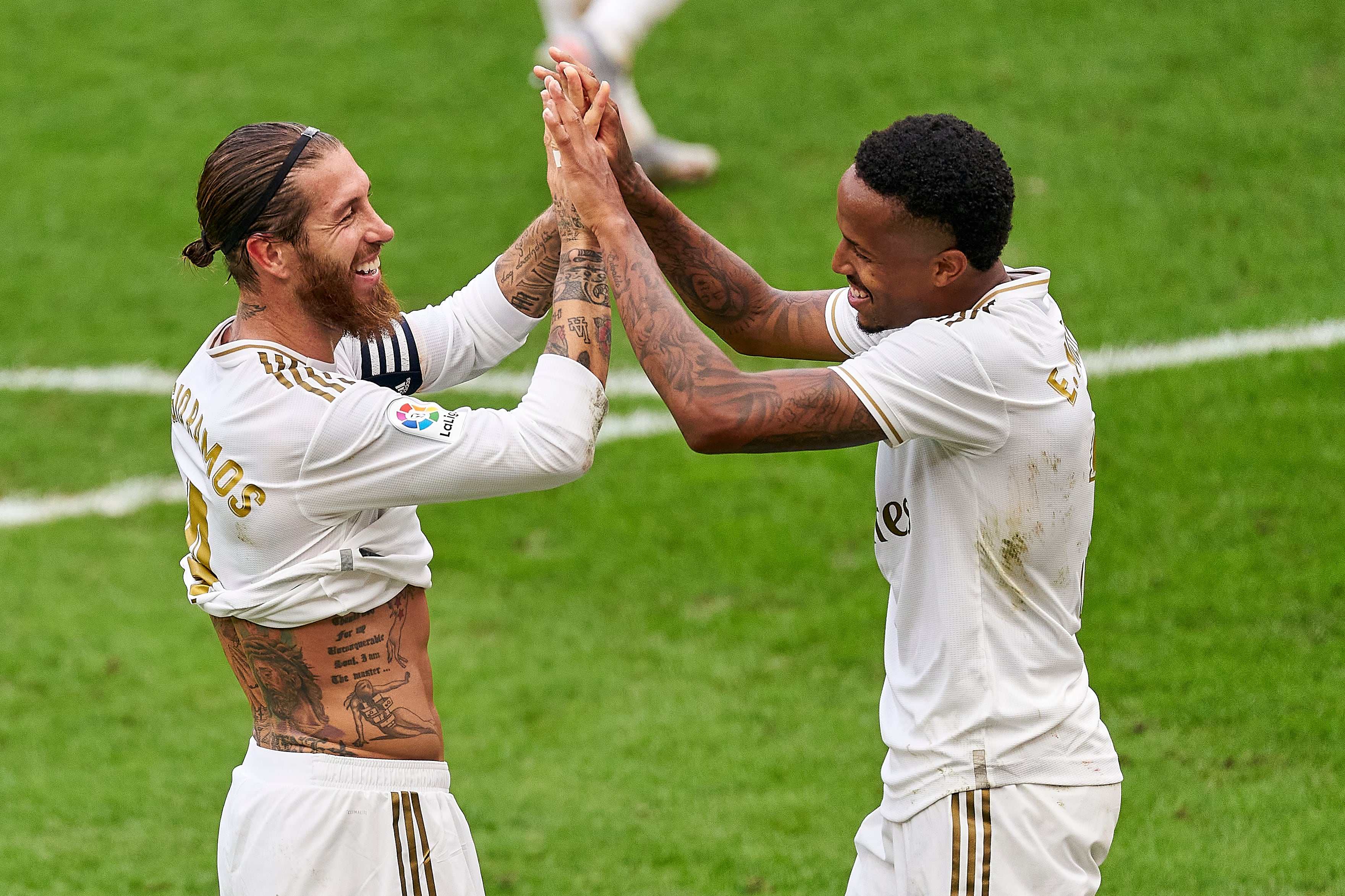 Sergio Ramos y Éder Militao.