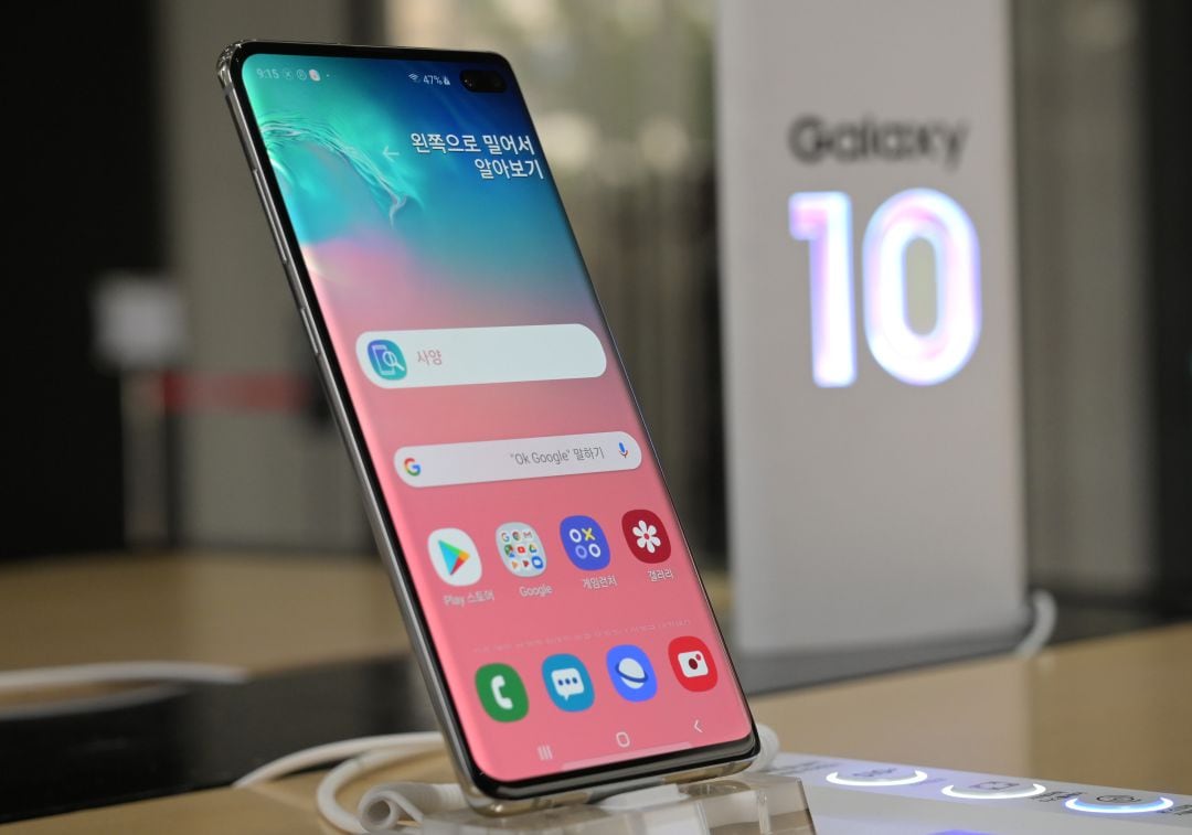 Imagen de archivo de un Samsung Galaxy S10 