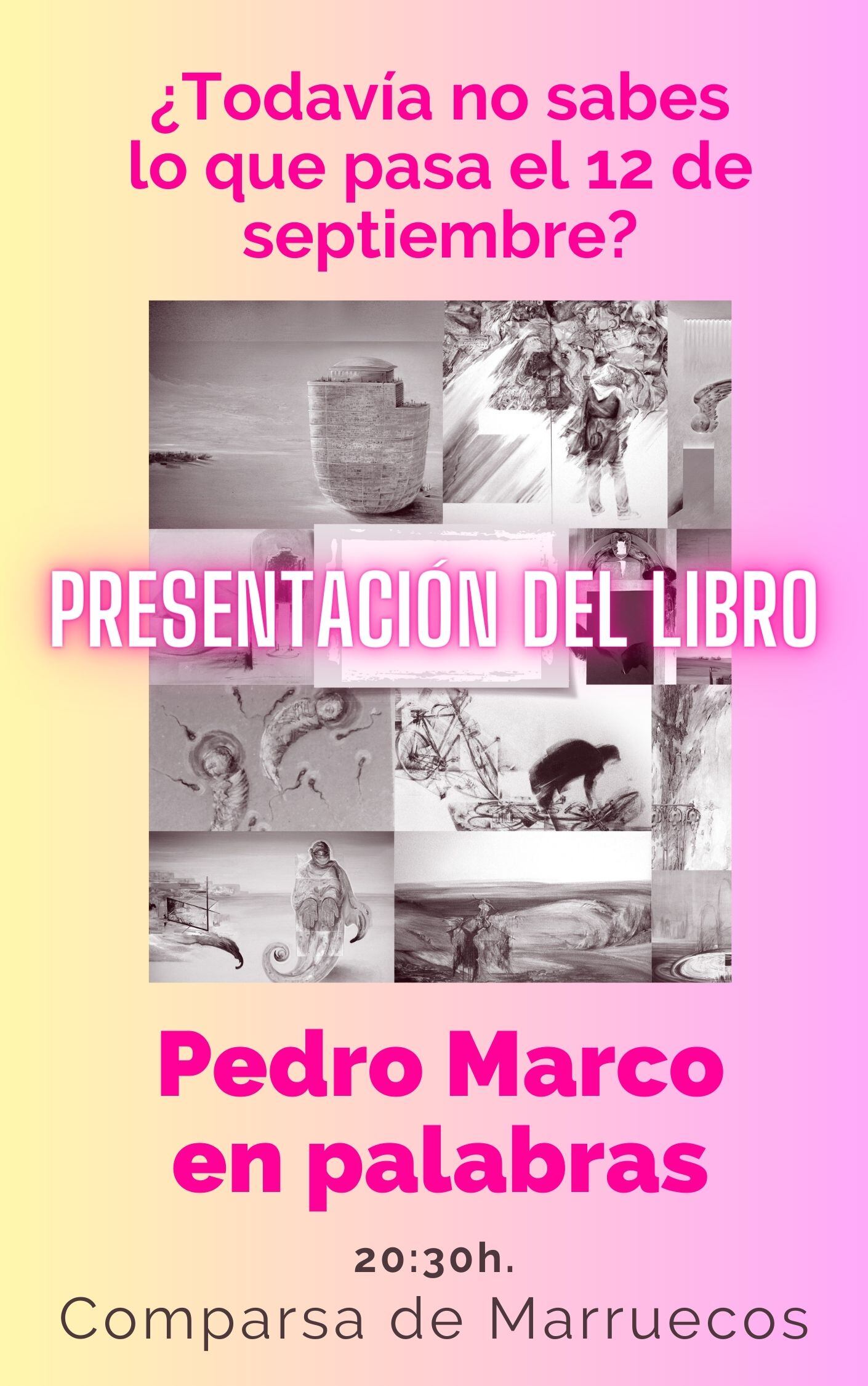 Pedro Marco en palabras. Cartel