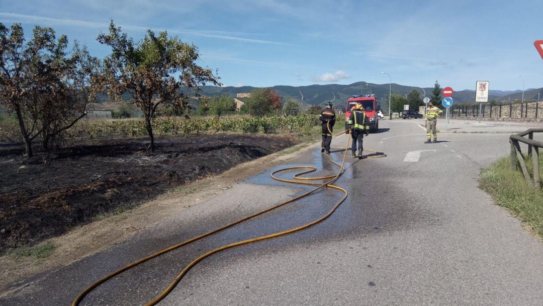 Intervención de los bomberos