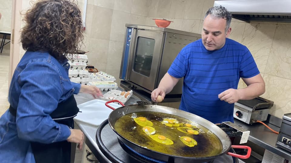 Almuerzo festero de los maseros de Biar