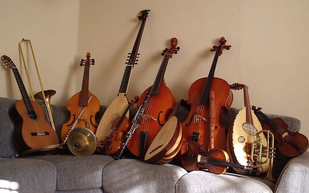 Alguns instruments de la col·lecció de Ferran Sáez Mateu.